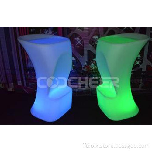 Waterproof Remote Control Counter LED Bar Stools with glowi